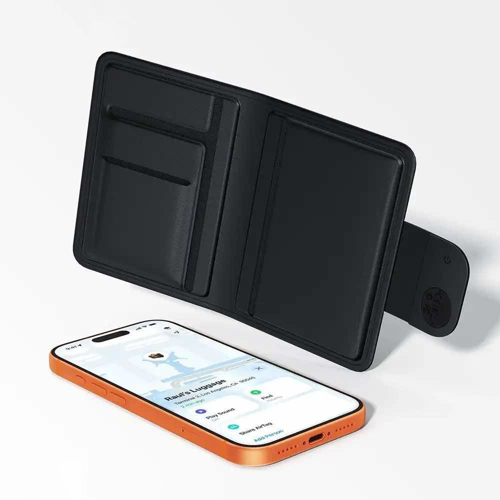 Acefast SmartTag Passport S6 az iOS sorozathoz, Fekete