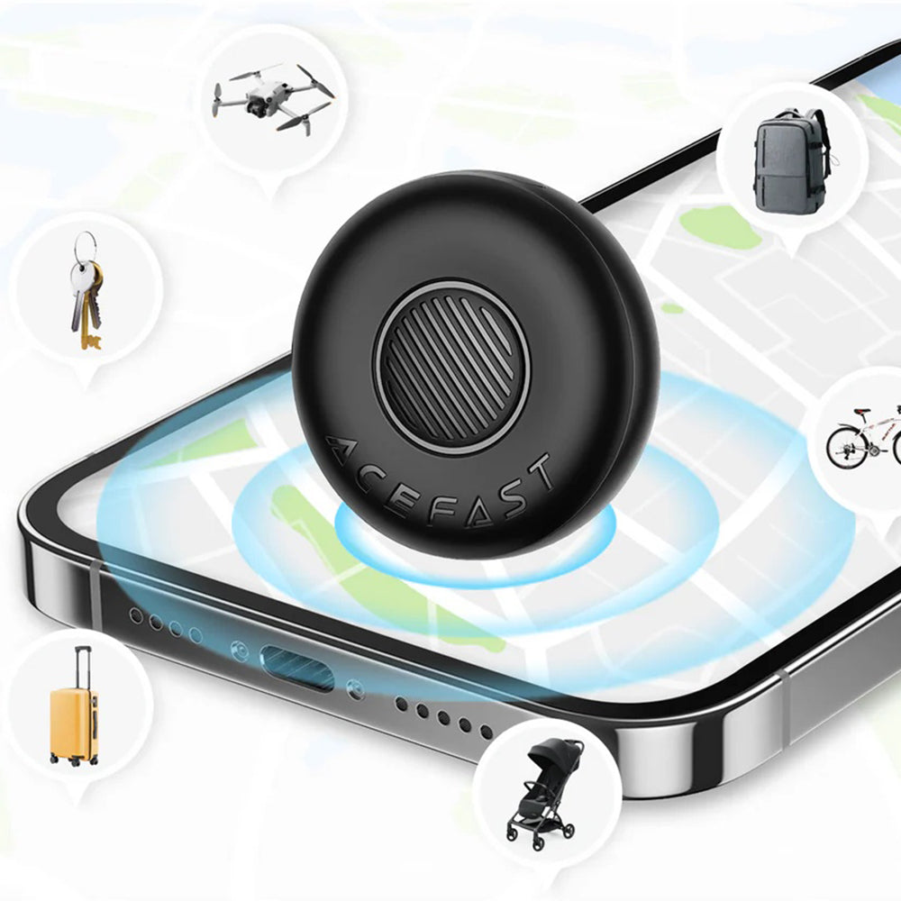 Acefast SmartTag S1 az iOS sorozathoz, 4 darabos készlet, Szürke