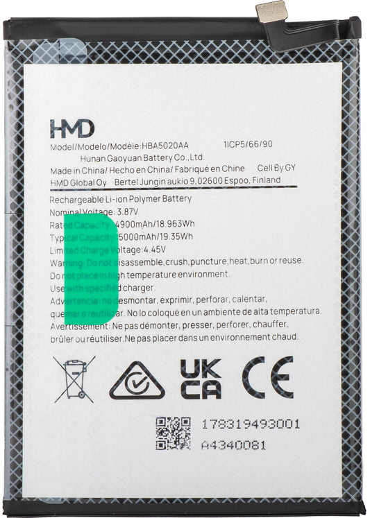 Akkumulátor HMD Pulse+ / Pulse Pro / Pulse, HBA5020AA, szervizcsomag 178319493