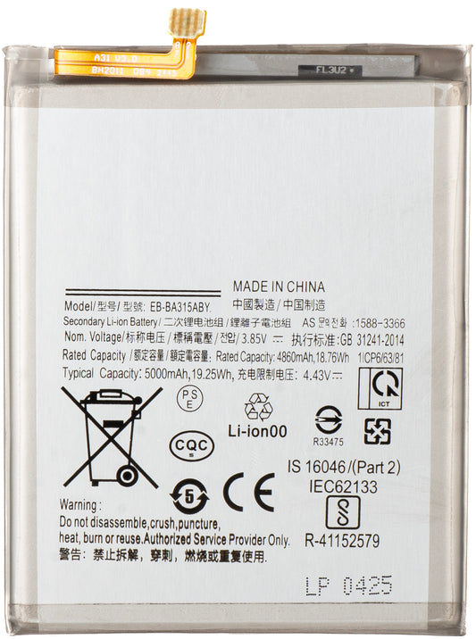 Akkumulátor Samsung Galaxy A22 A225 / A32 A325 / A31 A315, EB-BA315ABY számára