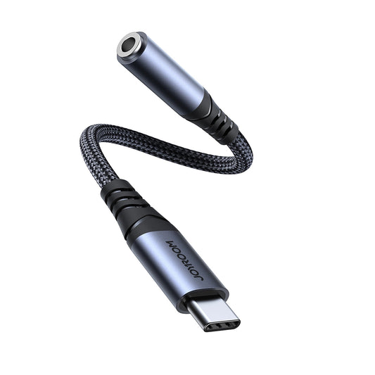 USB-C - 3.5mm Joyroom SY-C01 audio adapter, Fekete