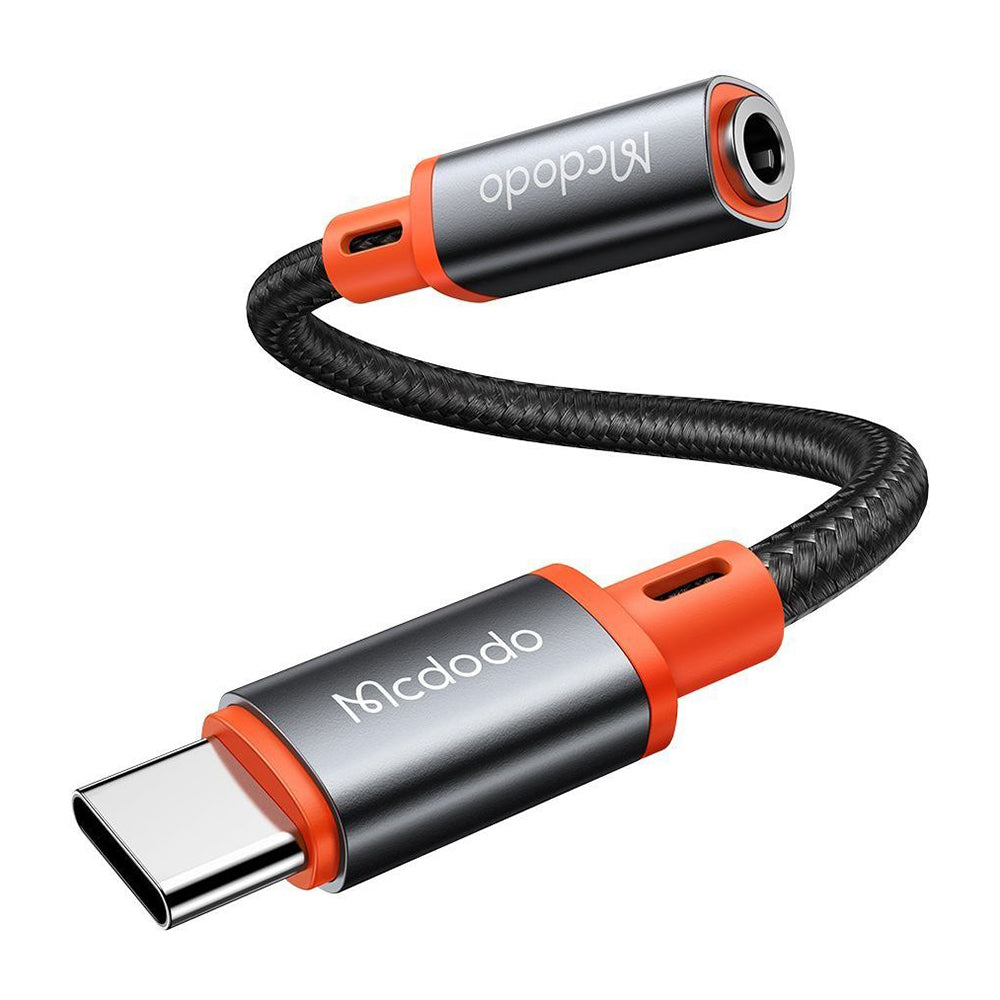 USB-C - 3.5mm McDodo CA-7561 Audio Adapter, Fekete