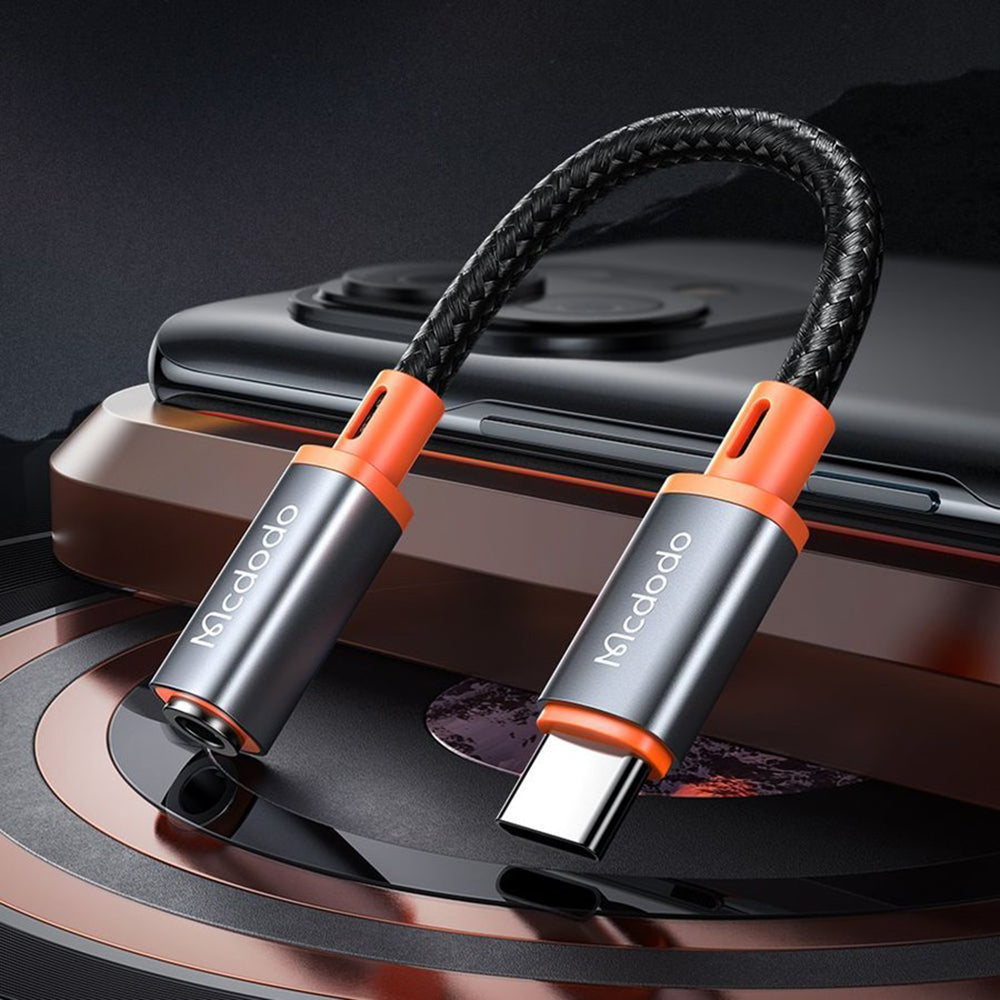 USB-C - 3.5mm McDodo CA-7561 Audio Adapter, Fekete
