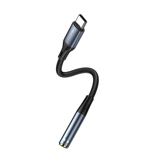 Audio Adapter USB-C - 3.5mm Yesido YAU38, Fekete
