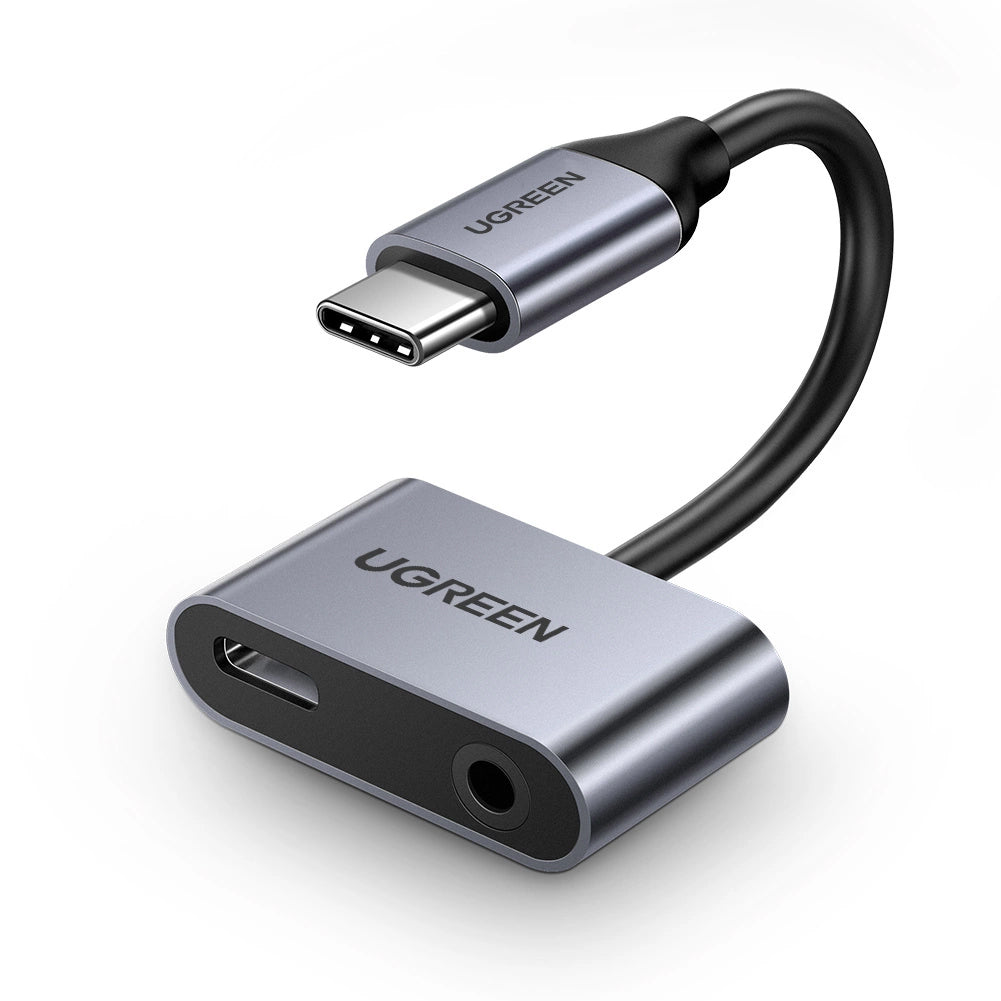USB-C - 3,5 mm / USB-C UGREEN CM193 Audio Adapter, Szürke