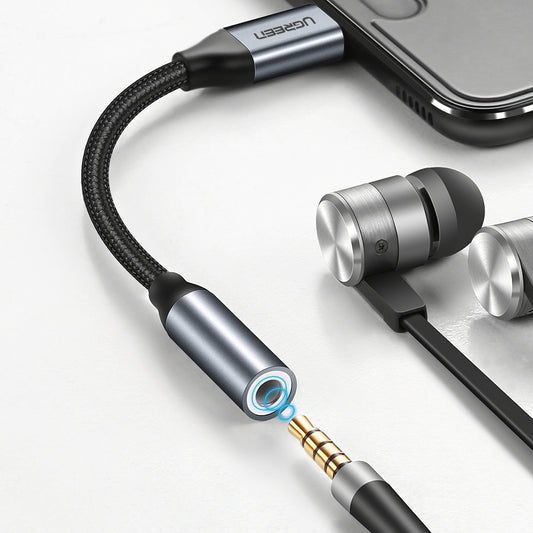 USB-C - 3.5mm UGREEN AV142 Audio Adapter, Szürke