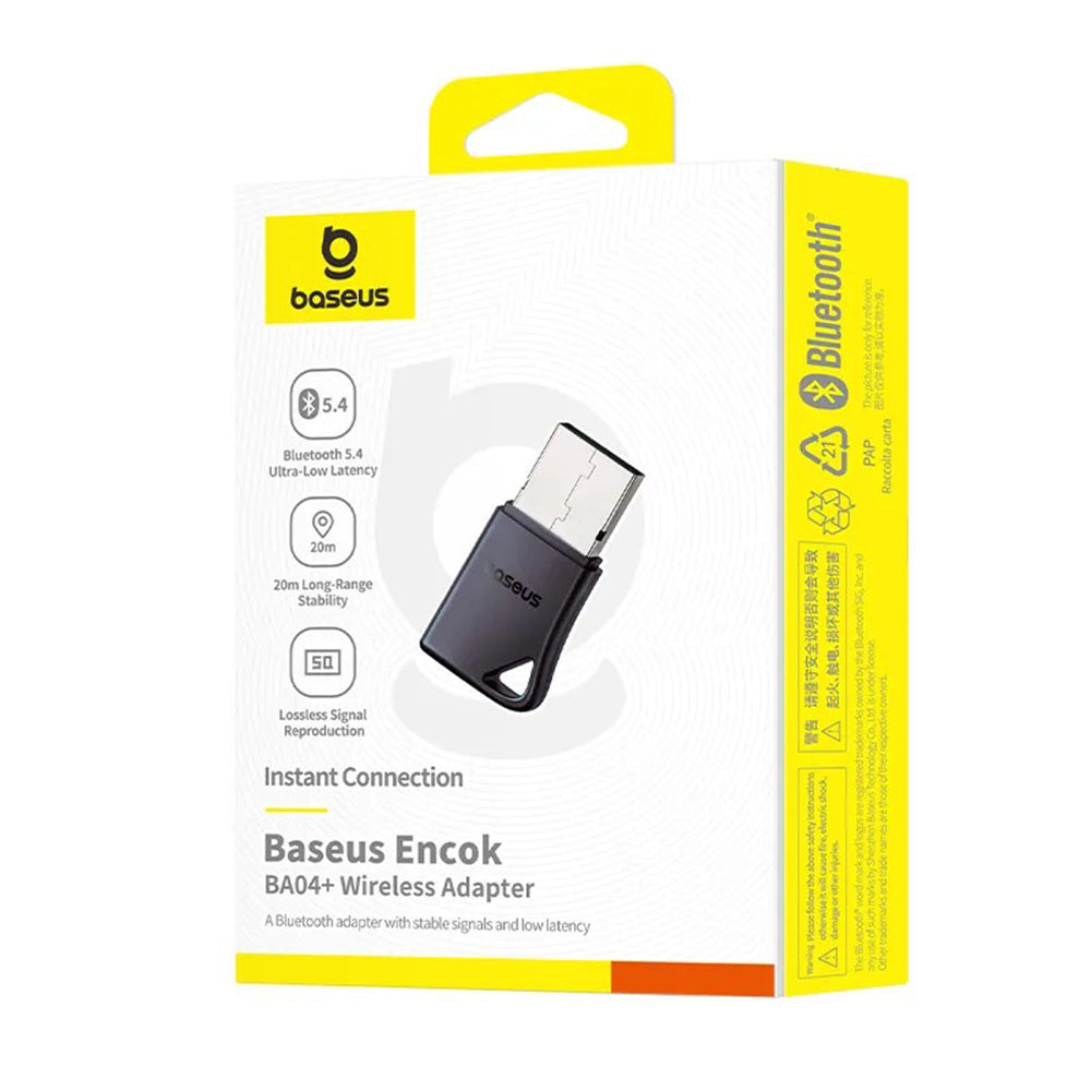 Baseus Encok BA04+ Bluetooth USB adapter, Fekete A10082600121-00