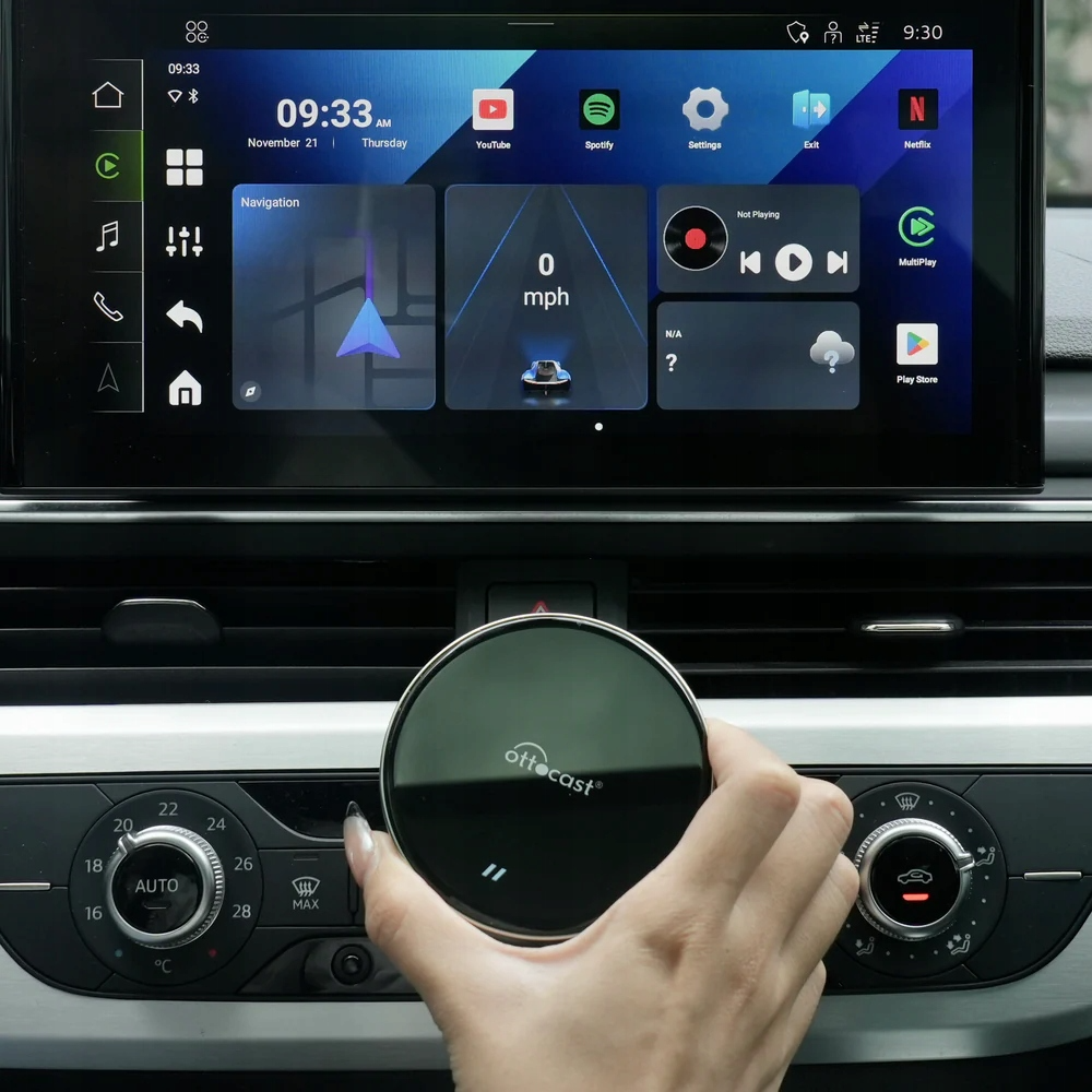 Carplay / Android Auto vezeték nélküli Ottocast OttoAibox P3 Lite adapter Apple iPhone / Android sorozathoz