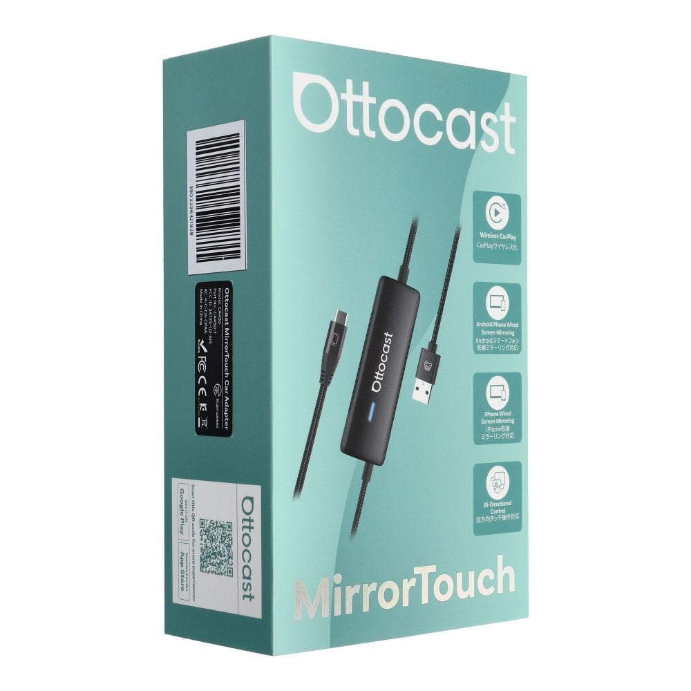 Ottocast Mirror Touch Carplay / Android Auto adapter Apple iPhone / Android Series CA450-T számára