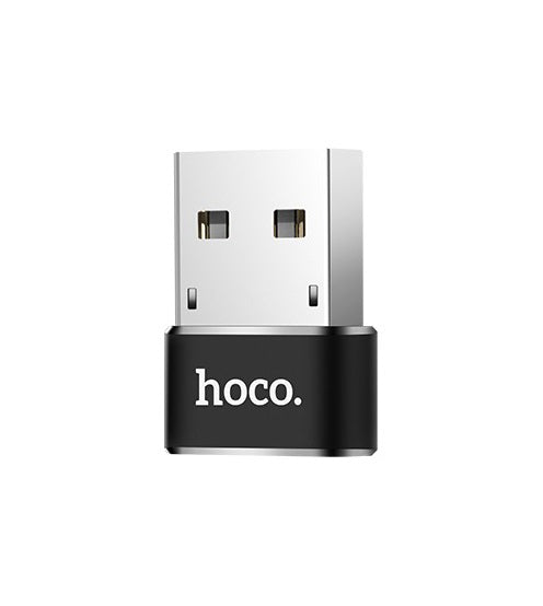 USB-C - USB-A Adat- és Töltőadapter HOCO UA6, Fekete