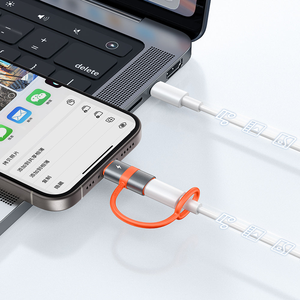 Adat és Töltés Átalakító Lightning - USB-C McDodo OT-5530, Szürke