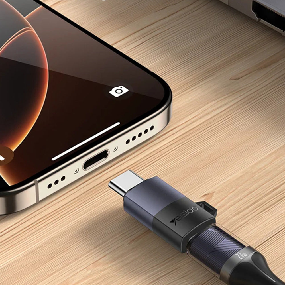 Adat és Töltés Átalakító Lightning - USB-C Yesido GS28, Szürke