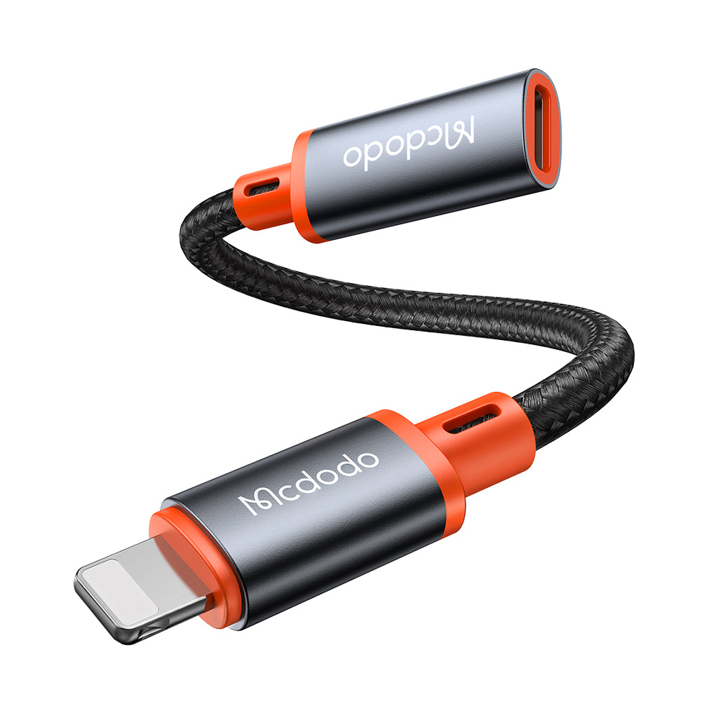 USB-C - Lightning McDodo CA-1440 Adat és Töltő Adapter, Fekete