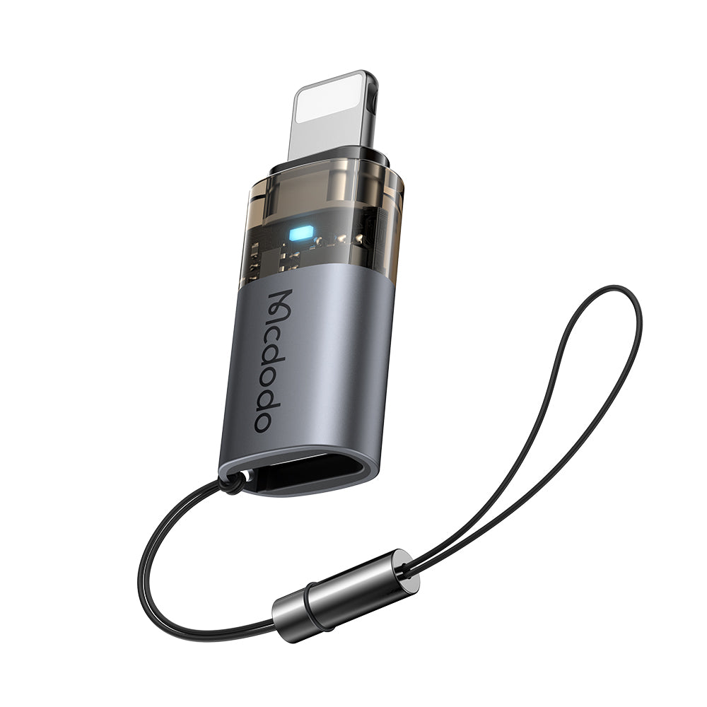 USB-C - Lightning McDodo OT-7630 adat- és töltőadapter, Fekete