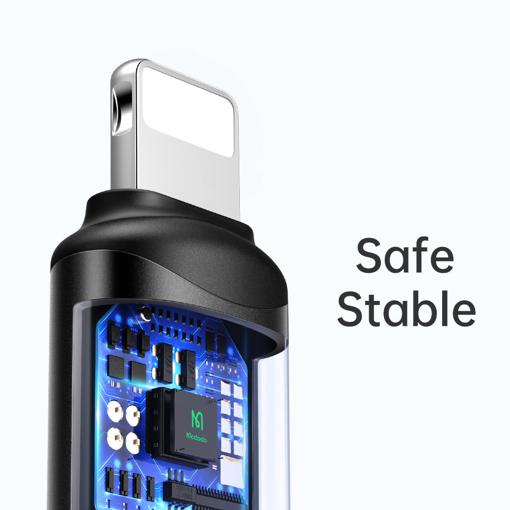 USB-C - Lightning McDodo OT-7680 adat- és töltőadapter, Fekete