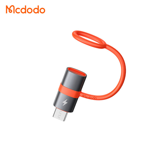 USB-C - microUSB McDodo OT-3820 adat- és töltőadapter, Szürke
