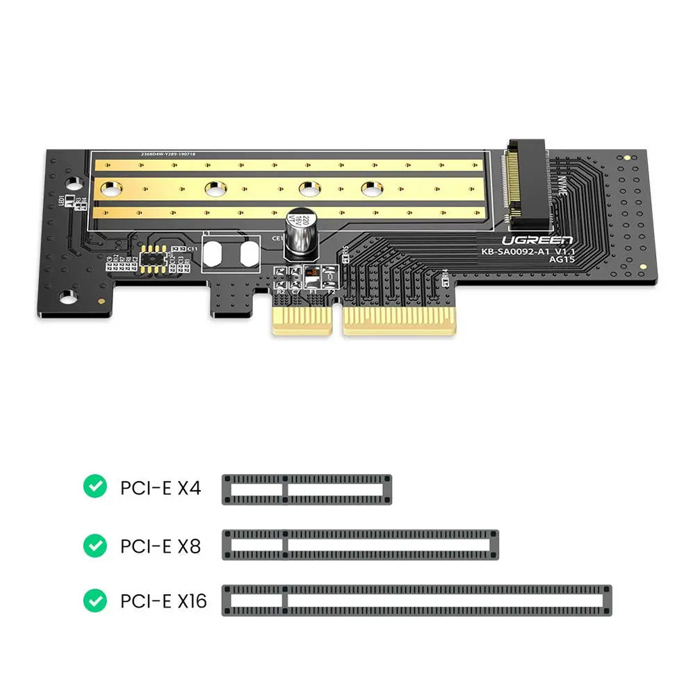 SSD Interfész Adapter UGREEN CM302 (70503), NVMe M.2 - PCIe 3.0 X4