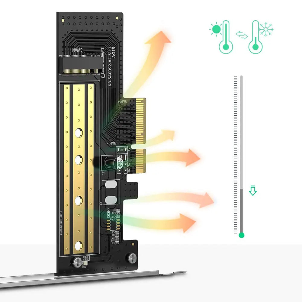 SSD Interfész Adapter UGREEN CM302 (70503), NVMe M.2 - PCIe 3.0 X4