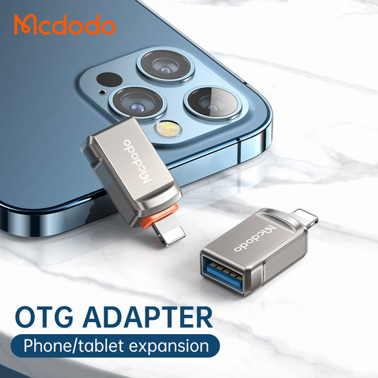 OTG Lightning - USB-A McDodo OT-8600 adapter, Szürke