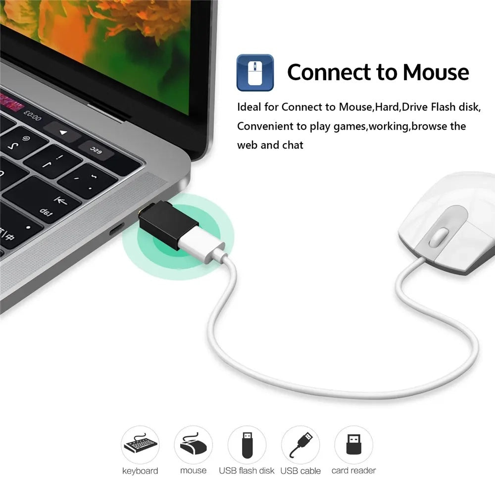 OTG microUSB / USB-C - USB-A Techsuit A13 DuoVoltX adapter, Szürke, 2 darabos készlet