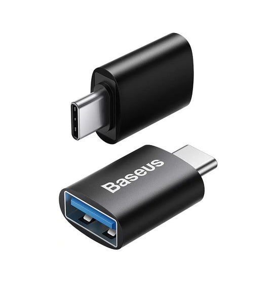 Baseus Ingenuity USB-C USB-A OTG adapter, fekete