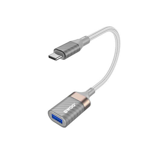 OTG USB-C - USB-A BWOO BZ69 adapter, Szürke