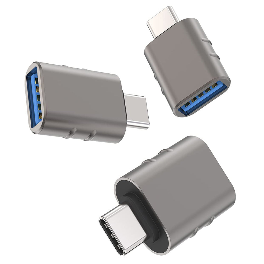 OTG USB-C - USB-A Techsuit A10 SlateVolt adapter, Szürke