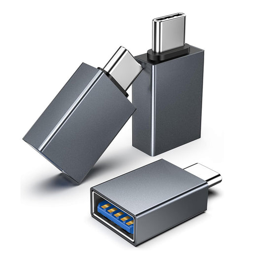 OTG USB-C - USB-A Techsuit A8 SlateVolt adapter, Szürke