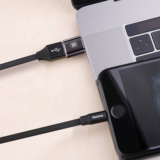 USB-C USB-A Baseus OTG adapter, fekete CATOTG-01