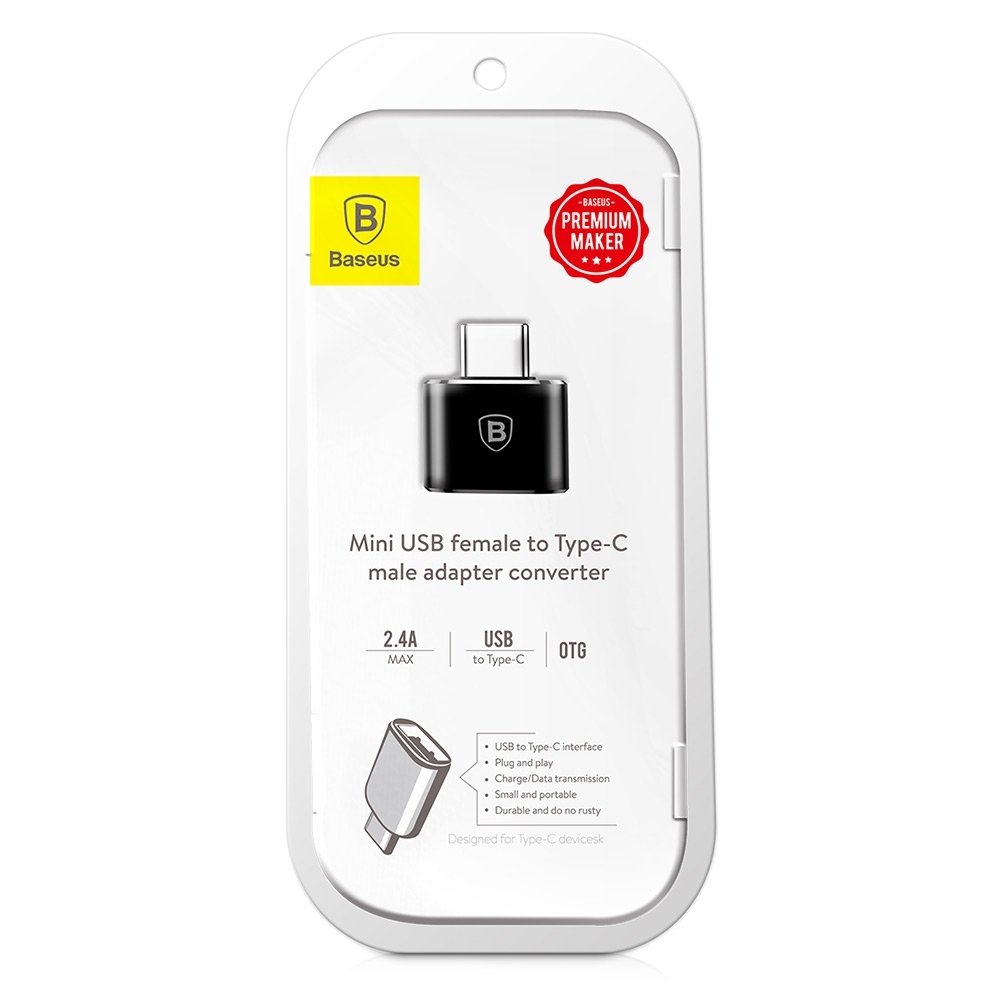 OTG adapter USB-C - USB-A Baseus, Fekete CATOTG-01