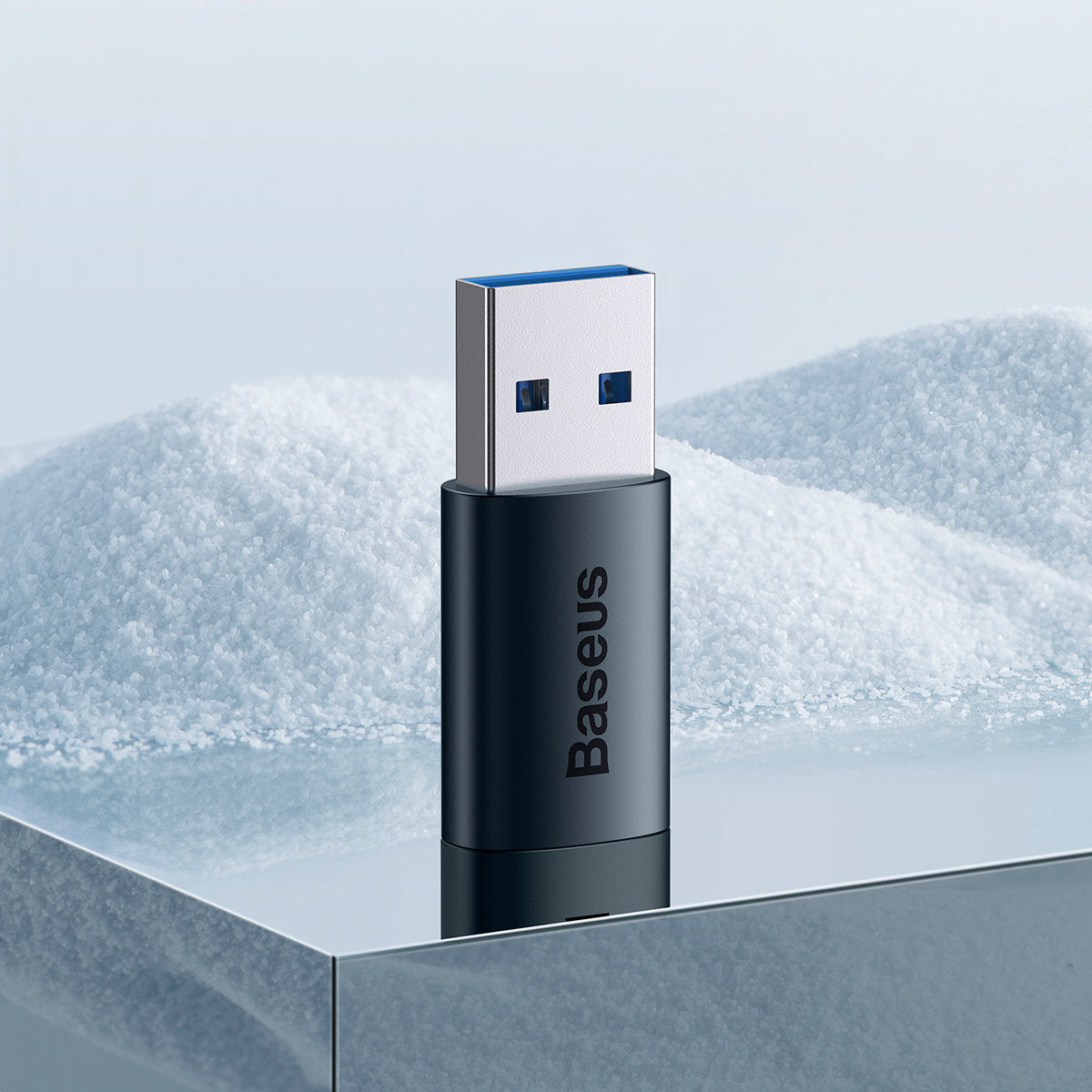 Baseus Ingenuity USB-C - USB-A adat- és töltőadapter, kék ZJJJJQ000103