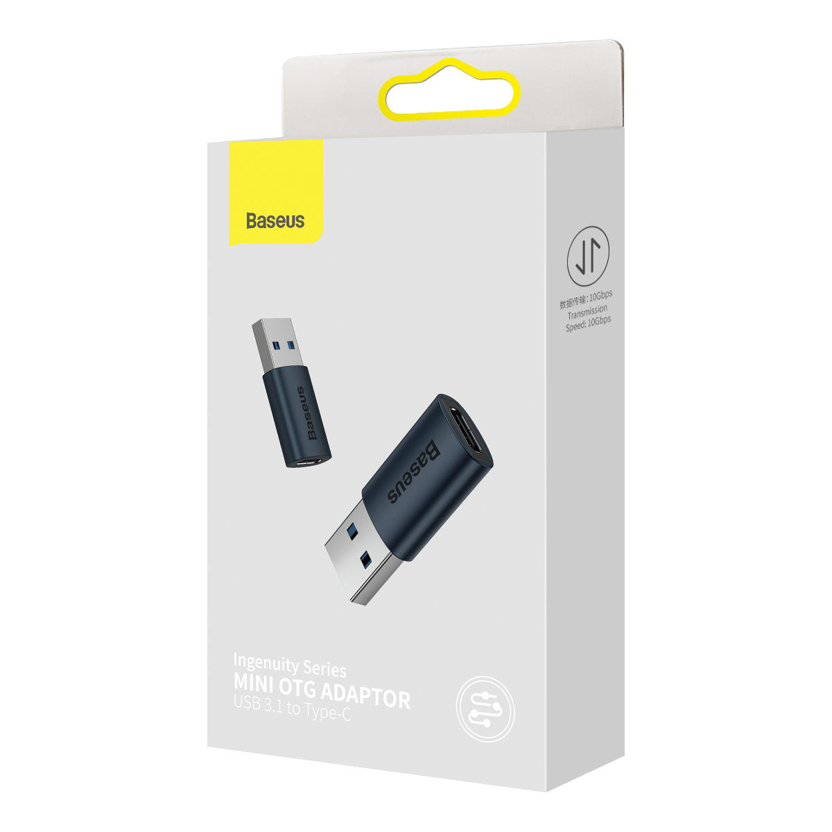 Baseus Ingenuity USB-C - USB-A adat- és töltőadapter, kék ZJJJJQ000103