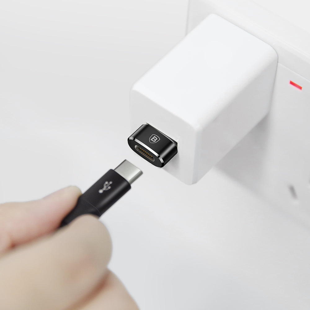 USB-C - USB-A Baseus Adat és Töltő Adapter, Fekete CAAOTG-01