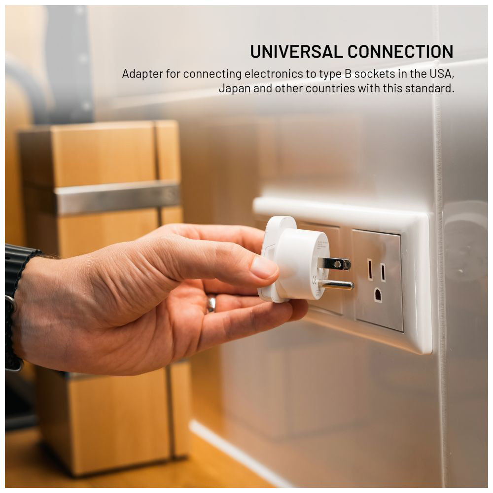 Fixed EU / UK / USA - US hálózati adapter, fehér