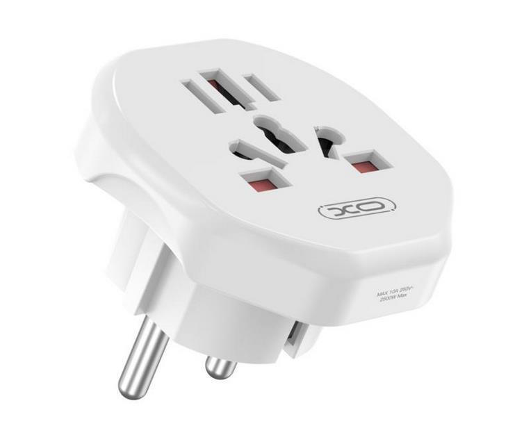 Hálózati adapter XO Design WL23 US / UK / AU / AU / FI / CN - Európa, Fehér