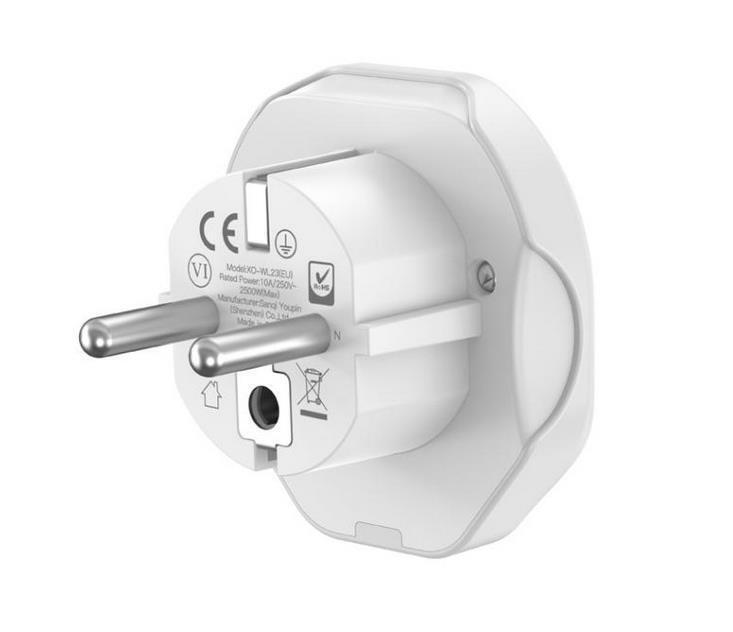 Hálózati adapter XO Design WL23 US / UK / AU / AU / FI / CN - Európa, Fehér