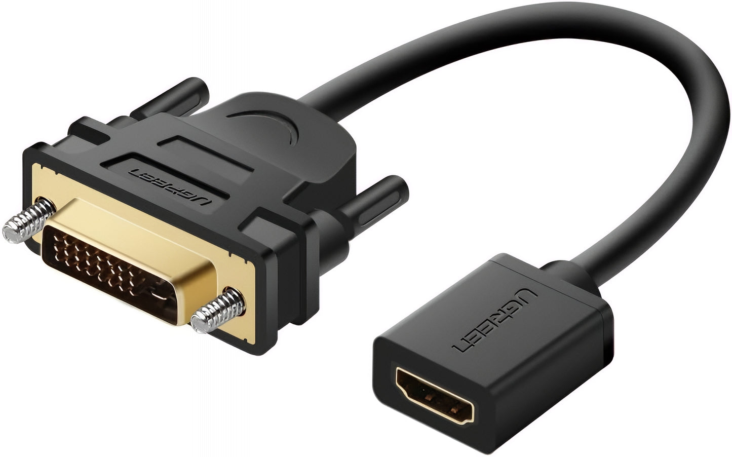 UGREEN 20118 Video Adapter, HDMI - DVI, 1080P, Fekete