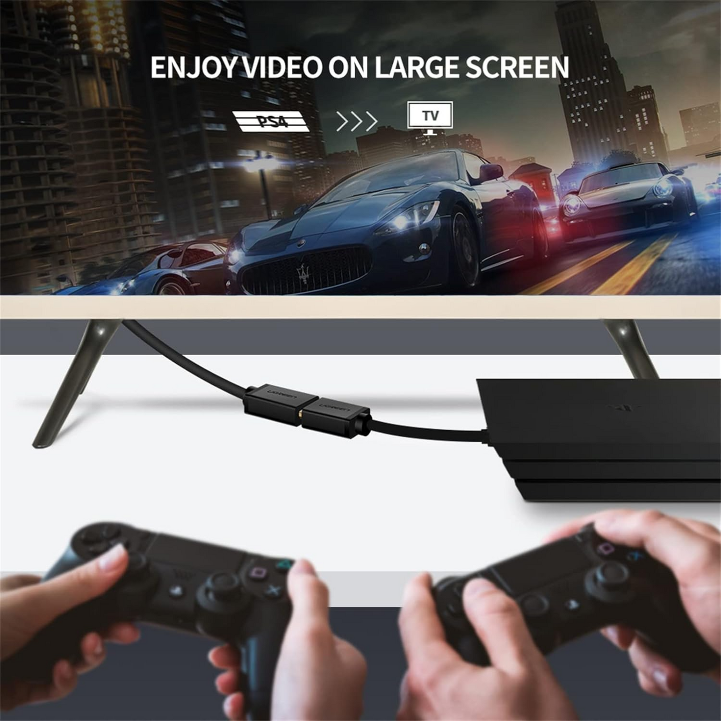 UGREEN 20118 Video Adapter, HDMI - DVI, 1080P, Fekete