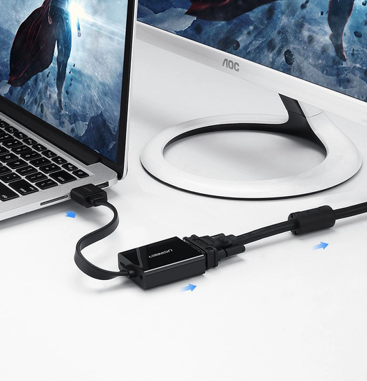 UGREEN MM103 videó átalakító (40248), HDMI - VGA, 1080P, Fekete