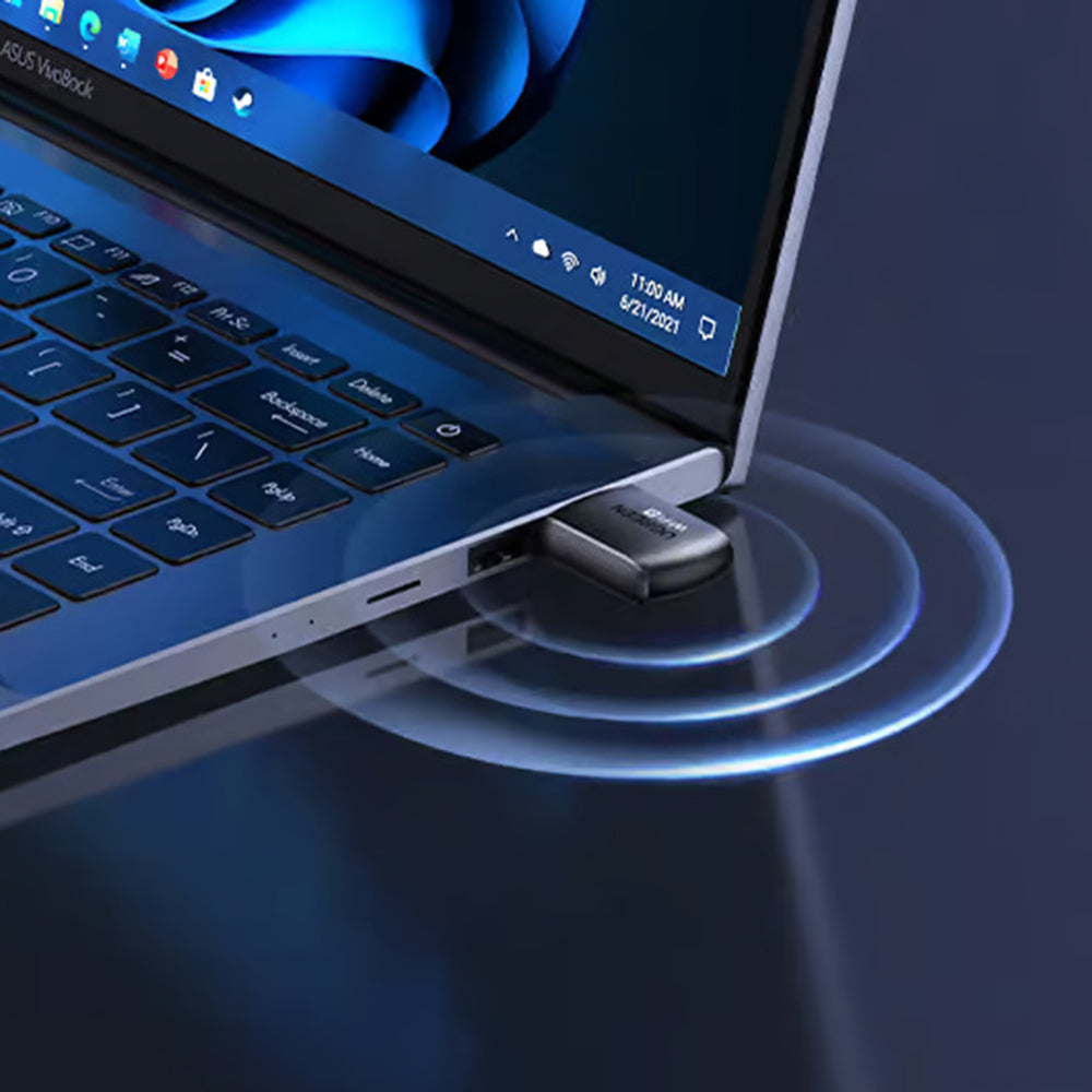 UGREEN CM762 (35264) vezeték nélküli adapter, Dual Band, Wi-Fi 6, 600Mbps, Fekete