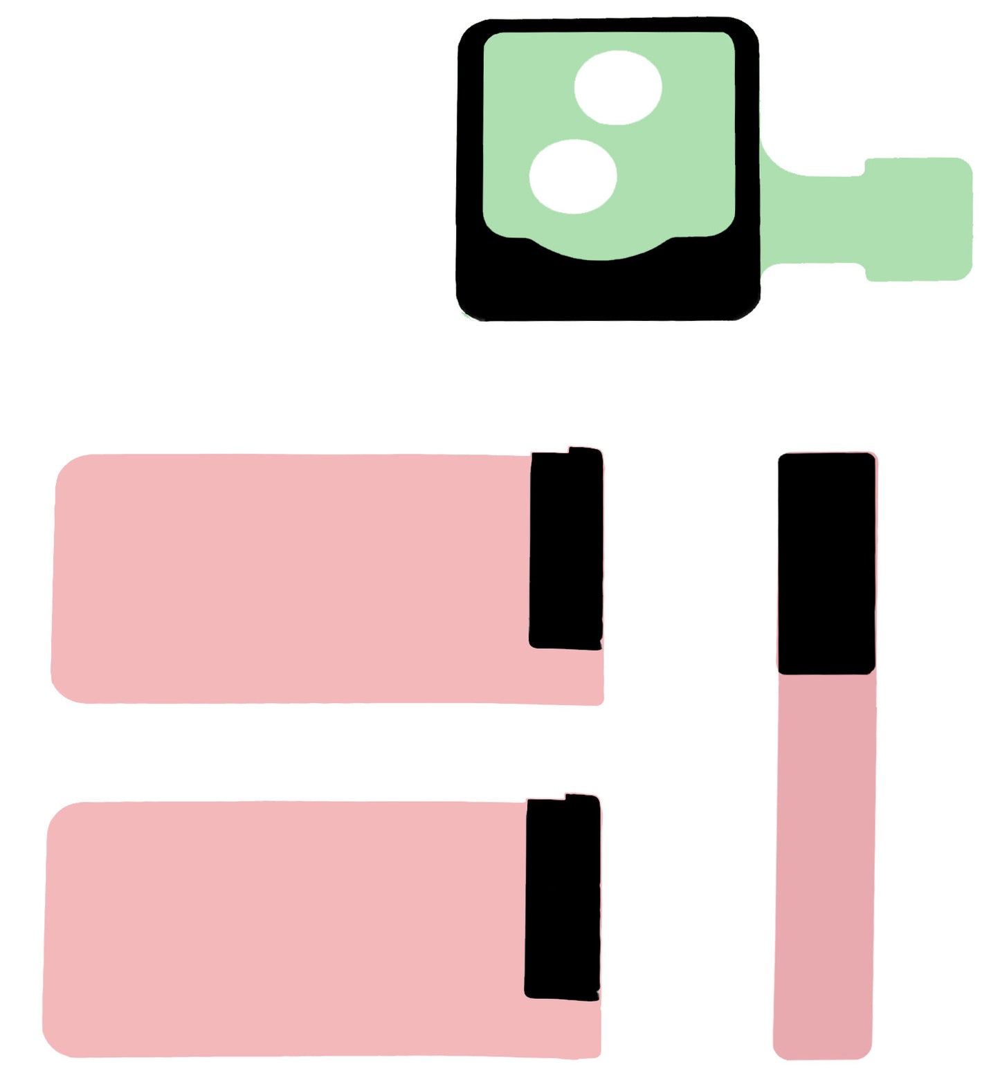 Első Kamera Ragasztó Samsung Galaxy S25+ S936, Service Pack GH82-33769A