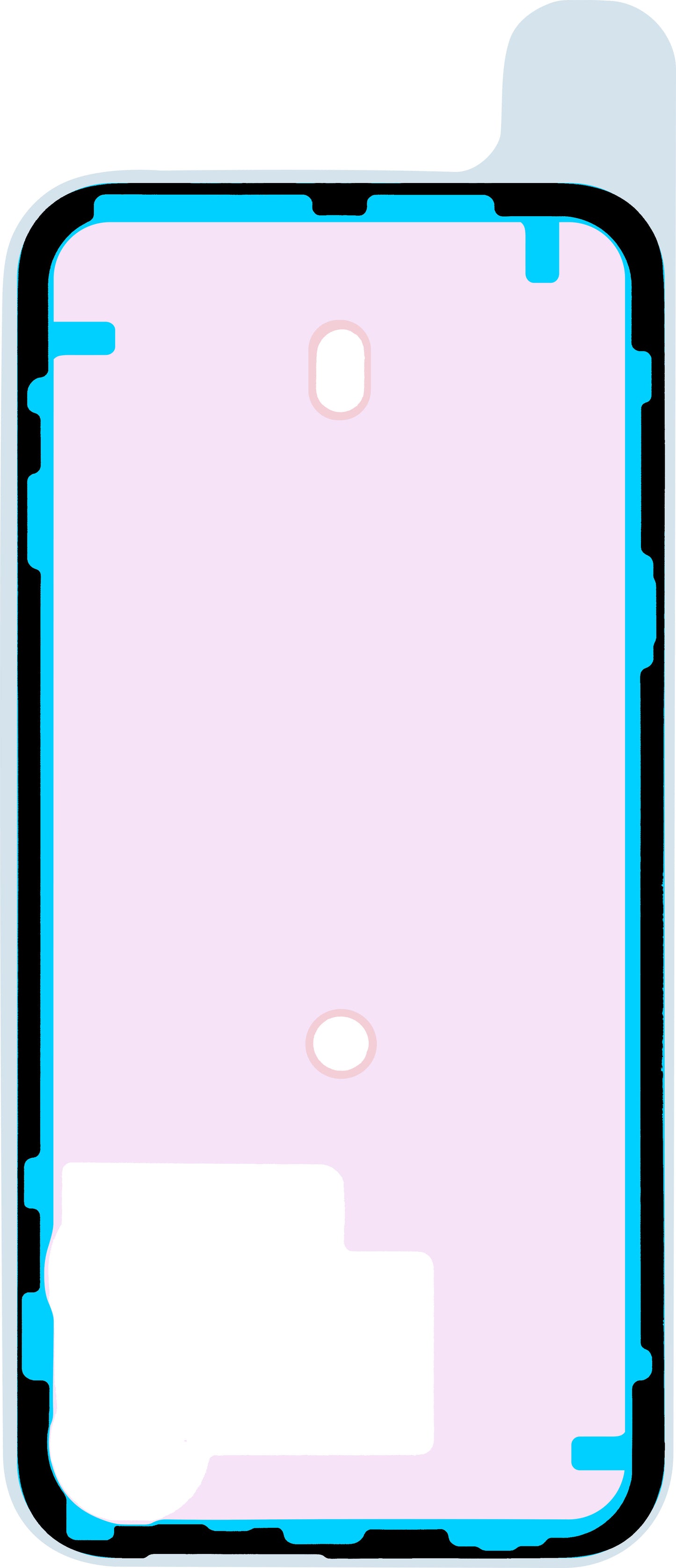 Apple iPhone 15 Pro Max akkumulátorfedél ragasztó, Service Pack 923-09191