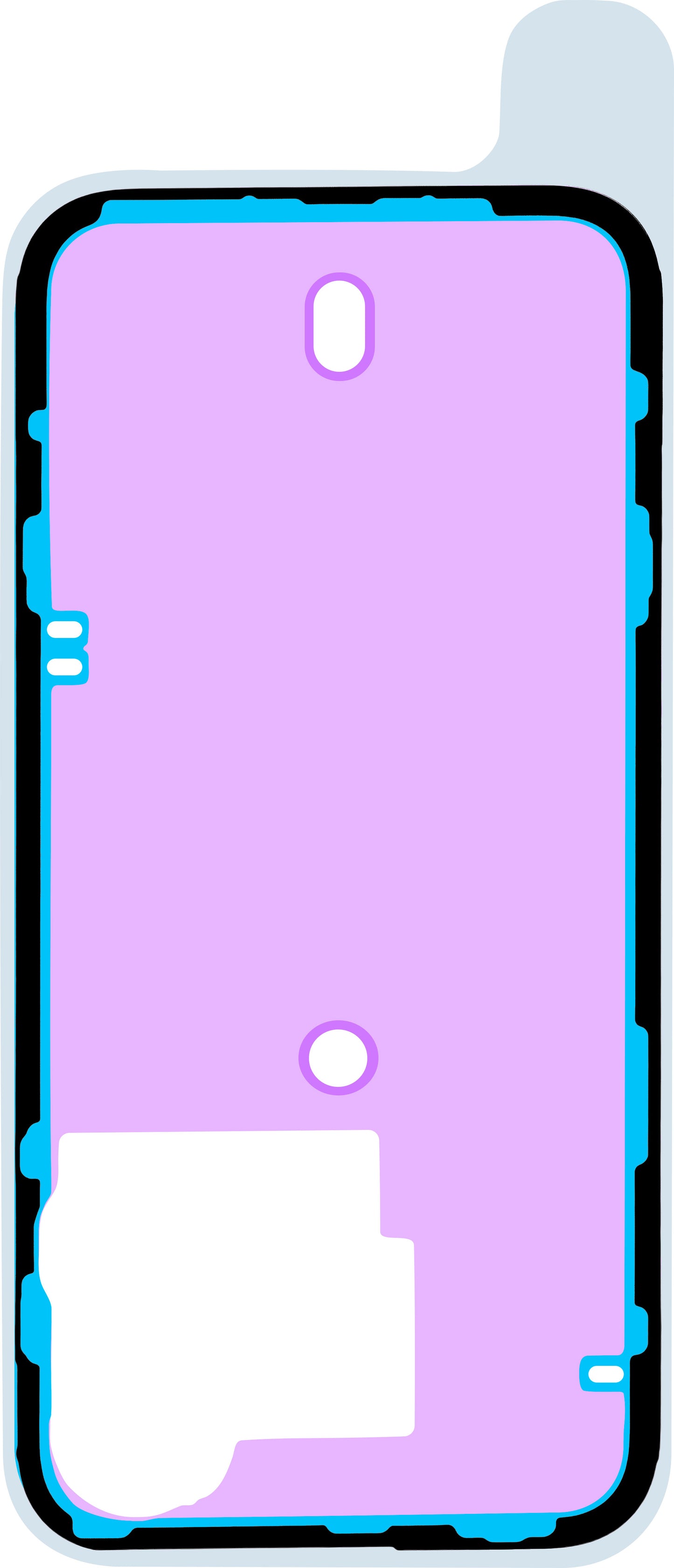 Apple iPhone 15 Pro Akkufedél Ragasztó, Service Pack 923-09189