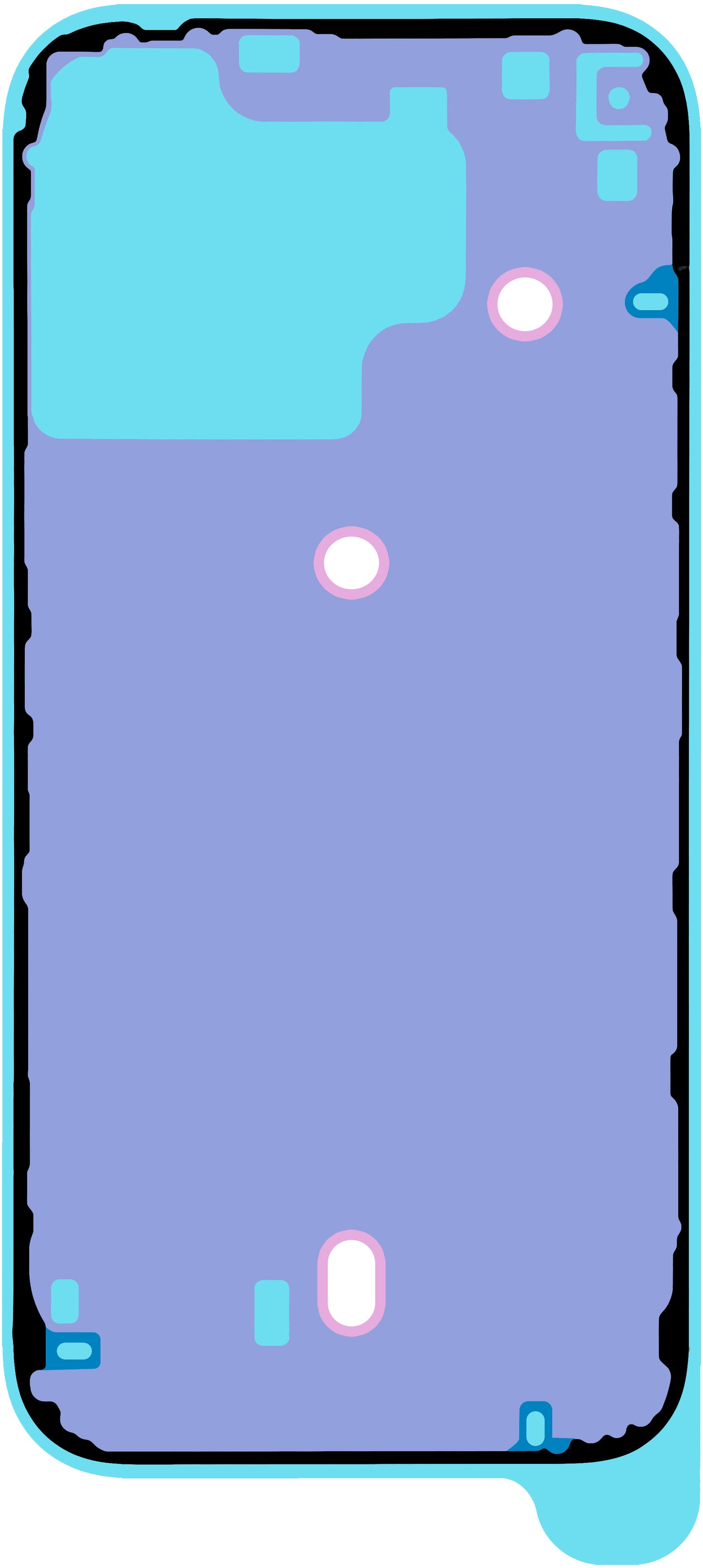 Apple iPhone 16 Pro Max Akkufedél Ragasztó, Service Pack 923-11072