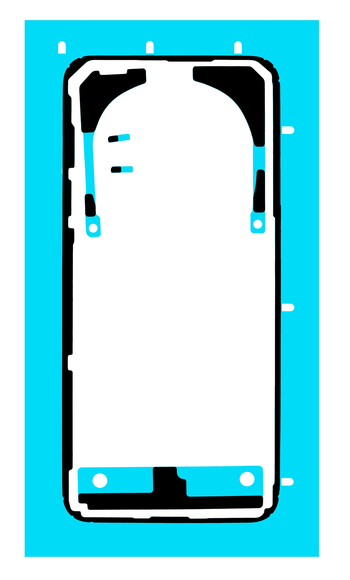 Akkumulátor Fedél Ragasztó Honor Magic7 Pro, Service Pack 5163AELQ