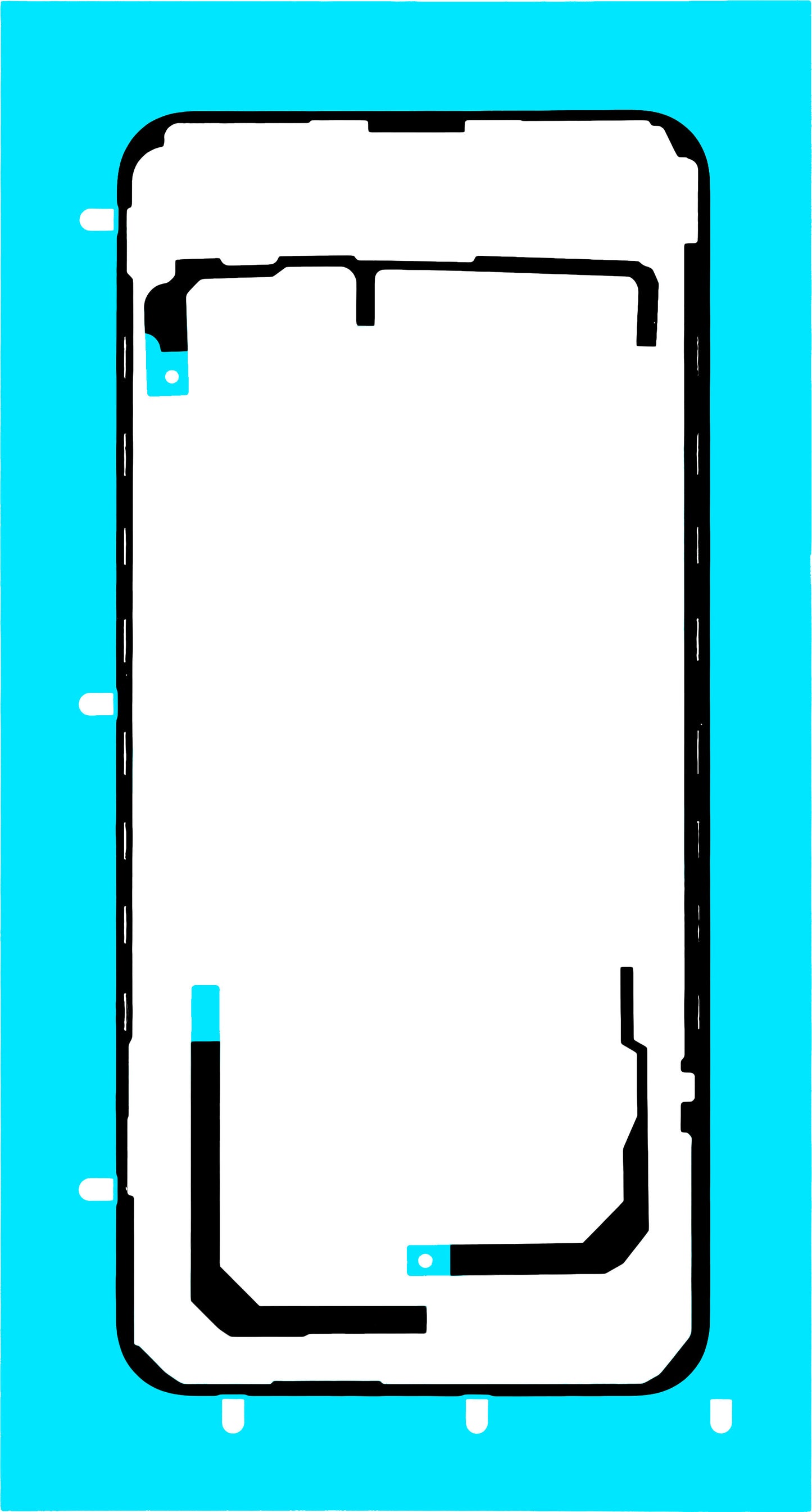 Akkumulátor fedél ragasztó Honor Magic8 Lite, Service Pack 5163AFUG