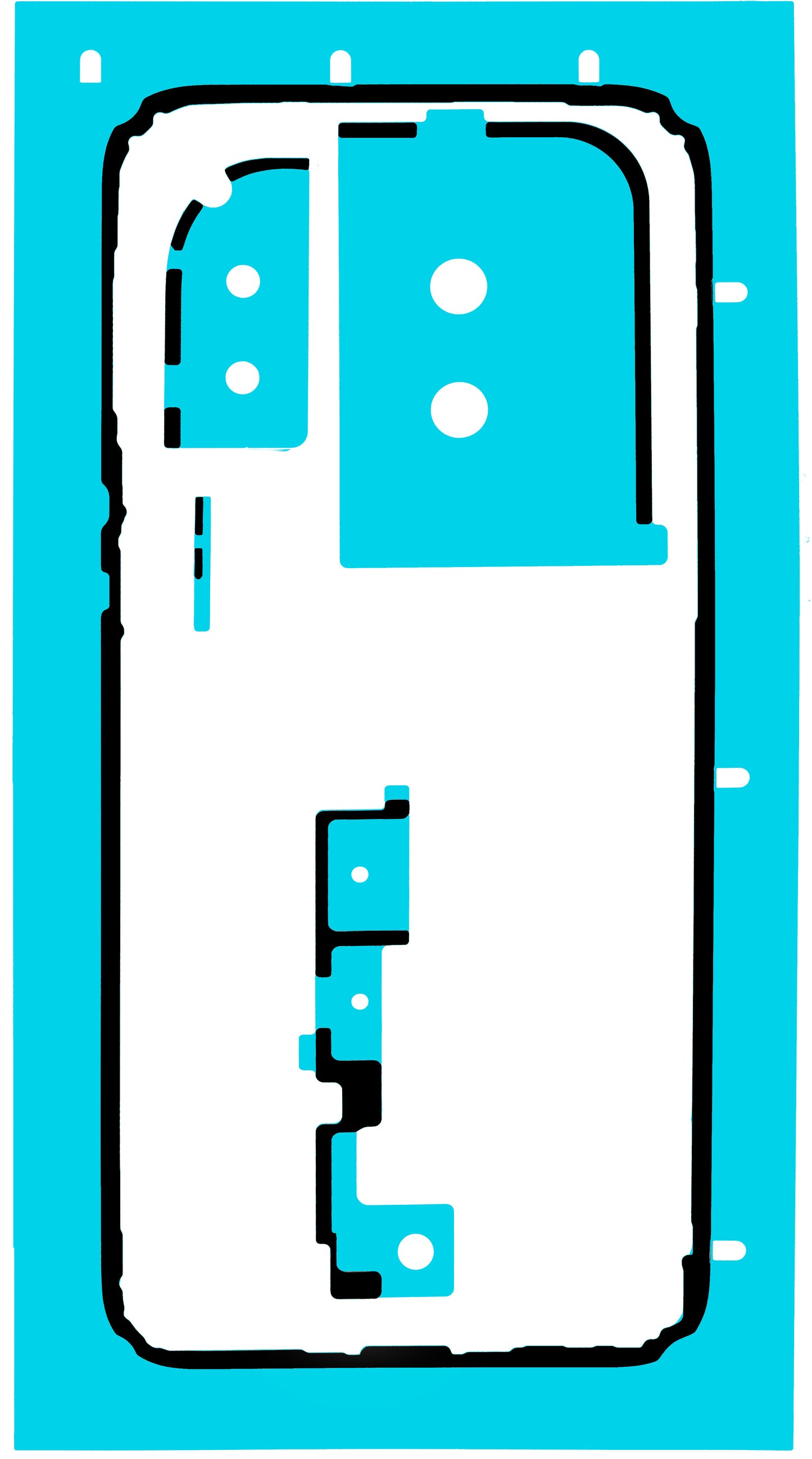 Akkumulátorfedél Ragasztó Huawei Pura 80 Pro / Pura 80 Ultra, Service Pack 51630MRC