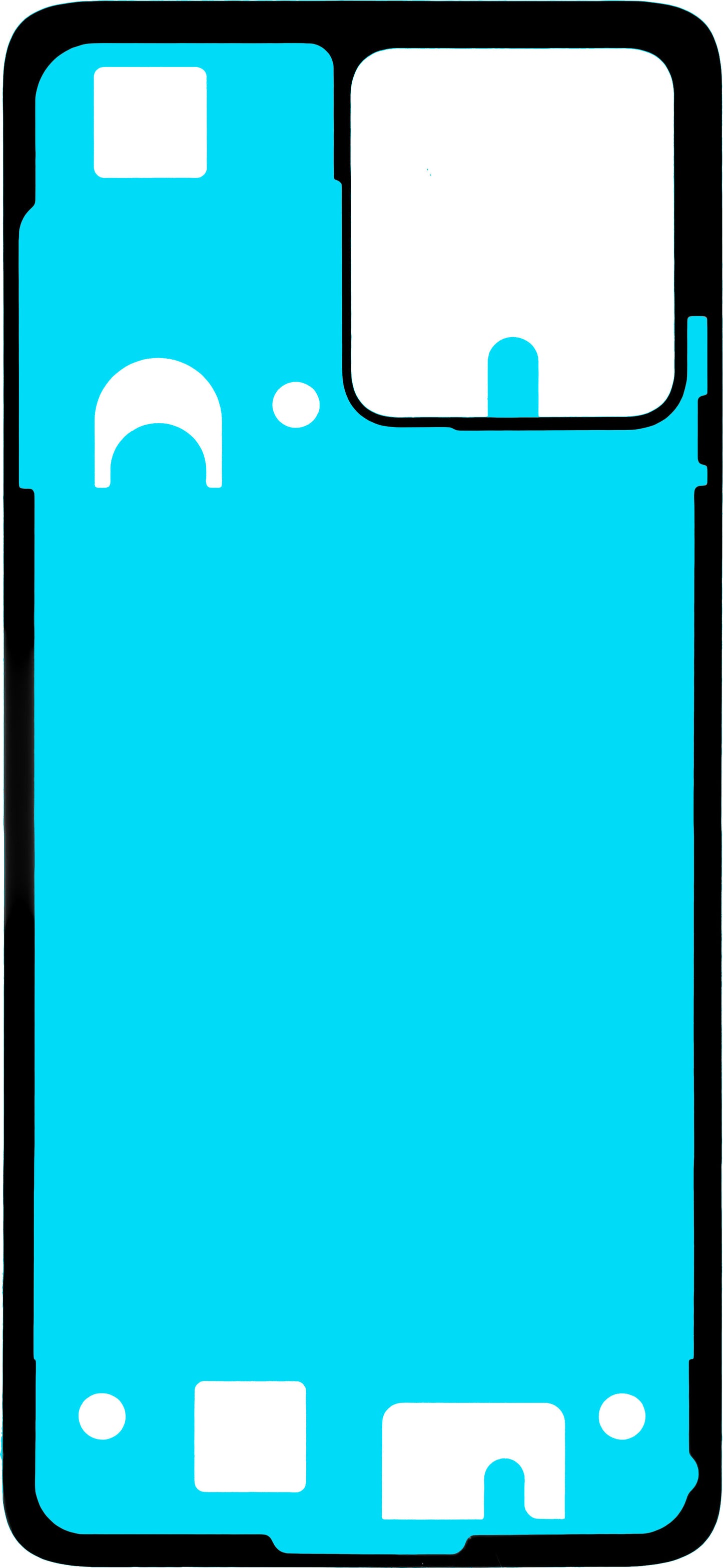 Motorola Moto G84 Akkufedél Ragasztó, Service Pack 5D78C24244