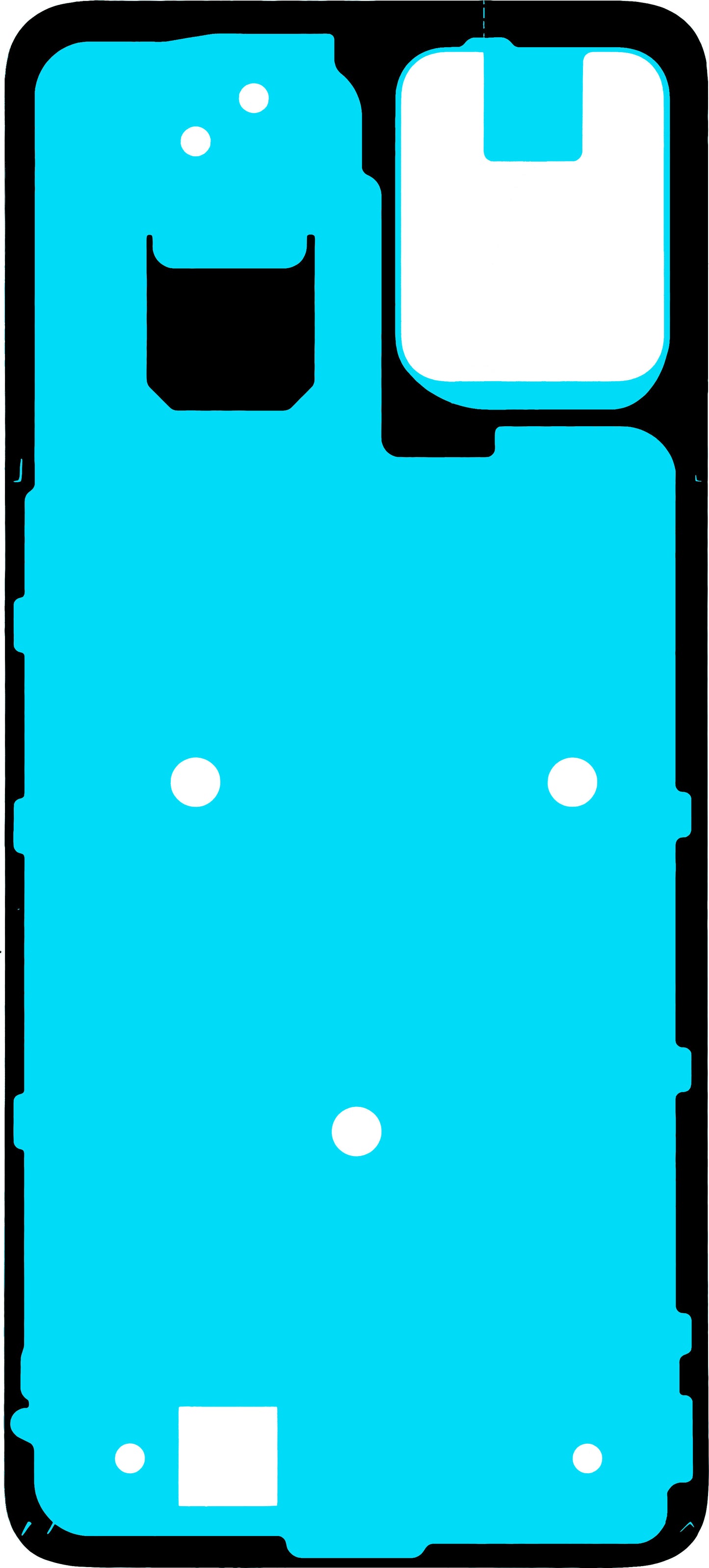 Motorola Moto G23 Akkufedél Ragasztó, Service Pack 5D78C22491