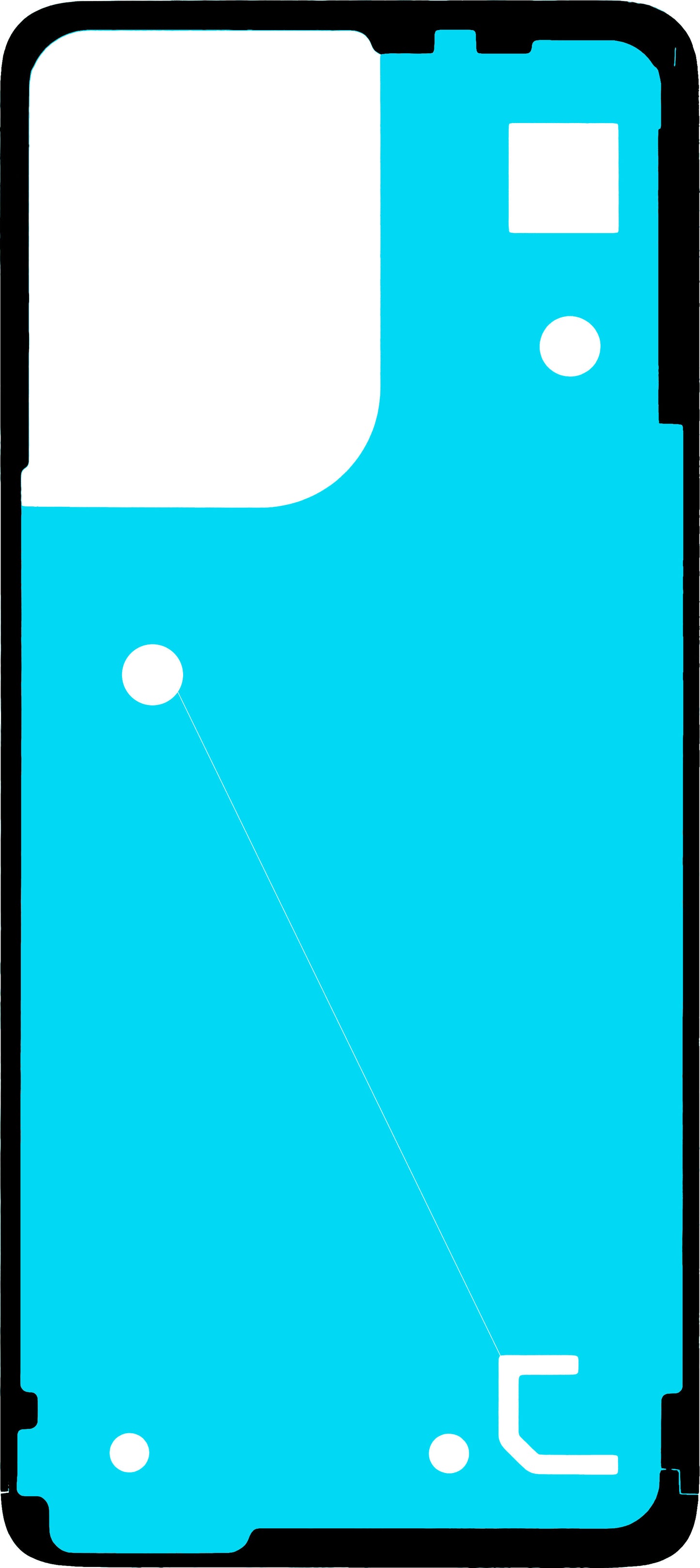 Motorola Moto G55 Akkufedél Ragasztó, PMMA Anyag, Service Pack 5D78C28715